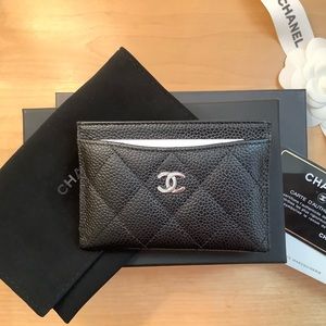 Chanel Classic Black Caviar Cardholder